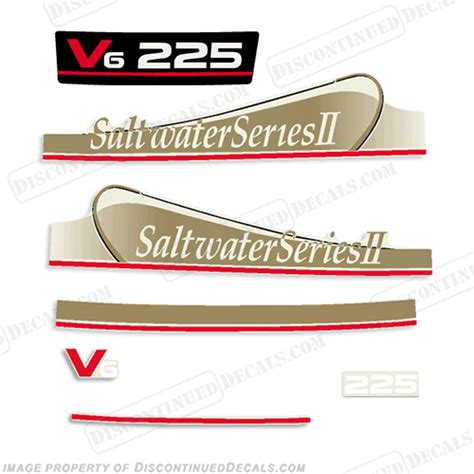 Yamaha 225hp Saltwater Series Ii Decals Partial Kit