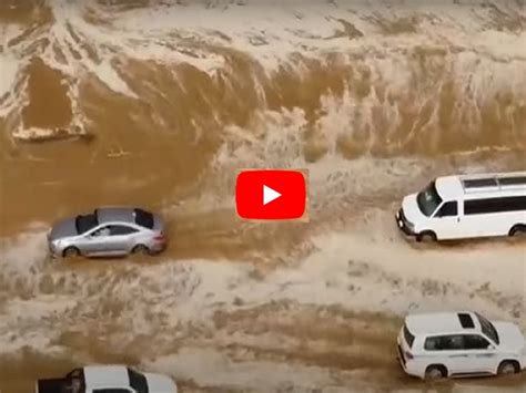 Video Meteo Cronaca Diretta Alluvioni Nel Deserto Saudita Strade My
