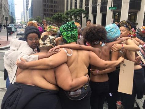 Naked Protesters Gather In San Francisco For Black Lives Matter