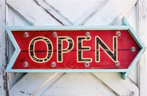 Vintage Lighted Open Sign Lighted Open Sign Open Sign Lighted