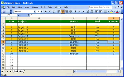 6 An Excel Sheet Format Excel
