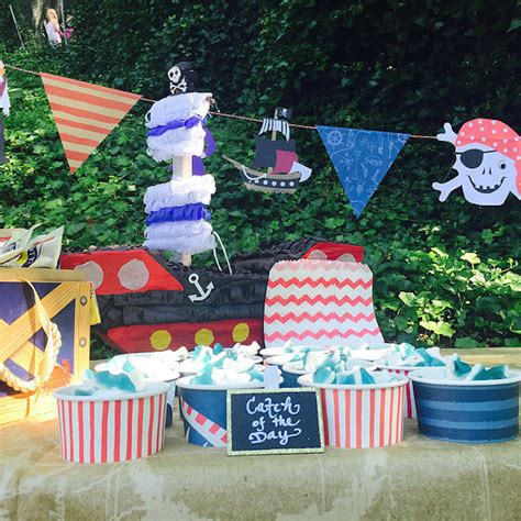 Courtesy of thrifty and chic. Kara's Party Ideas A Pirate's Life Outdoor Pool Party ...
