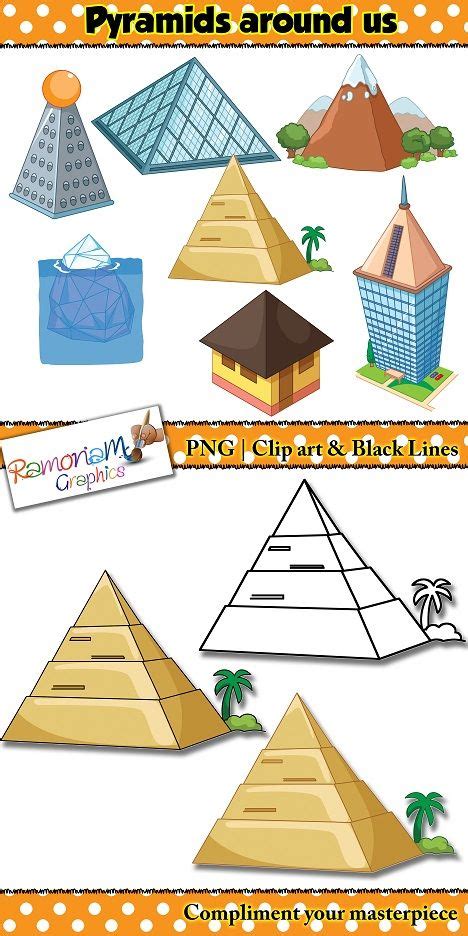 Shapes 3d Pyramid Clip Art In Real Life A Shapes Clip Art Set