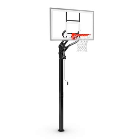 Spalding 60 Inch Glass Backboard In Ground Basketball Hoop