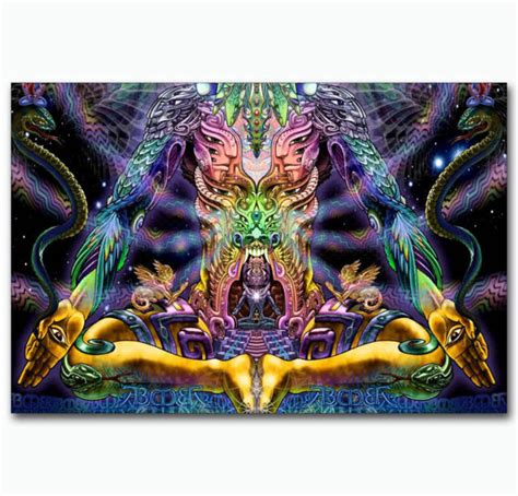 20a614 Hot New Psychedelic Trippy Visual God Art Poster Silk Deco 12x18
