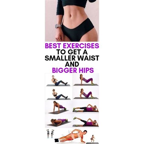 Best Exercise To Get A Smaller Waist And Bigger Hips Workout Plan Bigger Hips Workout Slim