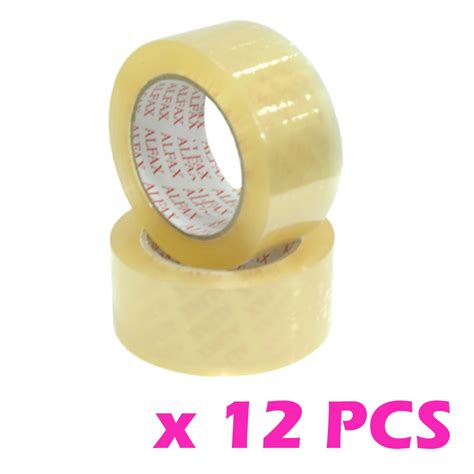 12pcs Quality Opp Packaging Clear Transparent Tape 48mm X 90 Yards