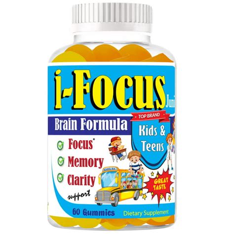 Kids Brain Focus Gummies Supplements For Attention And Memory For