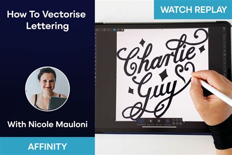 How to Vectorise Procreate Lettering in Affinity Designer gambar png