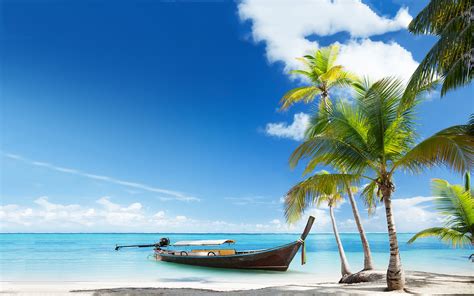 Tropical Beach Desktop Widescreen Wallpaper 35753 Baltana