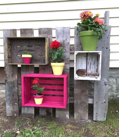 Crate Planters Crates Backyard Planters