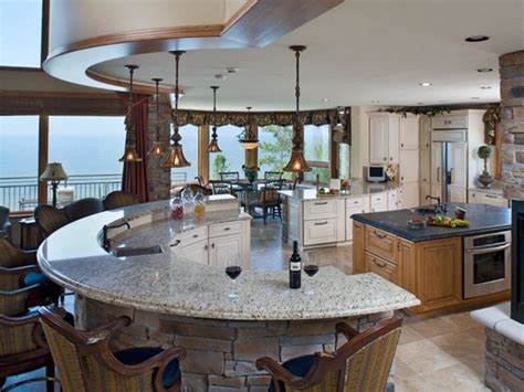 13 Photos Of Luxurious Curved Kitchen Islands Feelswarm