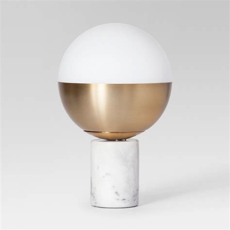 Geneva Glass Globe Accent Lamp Brass Lamp Only Project 62 Gold Energy Efficient Light Bulbs