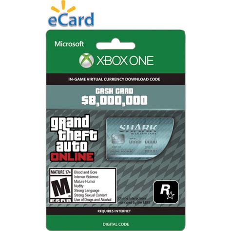 The digital version offers the game at the moment, that is to say, in few minutes after the purchase you will receive grand theft auto online $200000 tiger shark cash card xbox one. Microsoft Xbox One GTA V Megalodon Shark Cash $99.99 ...