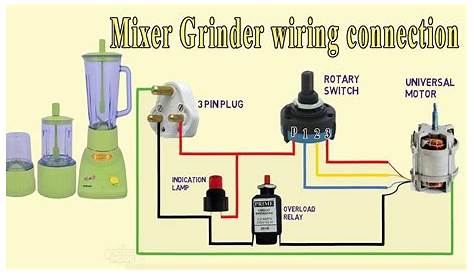 circuit diagram mixer grinder