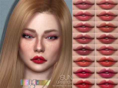 Lmcs Sun Lipstick Hq By Lisaminicatsims At Tsr Sims 4