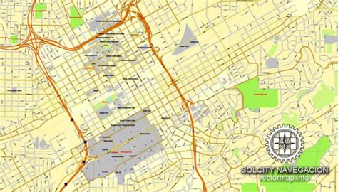 Birmingham Alabama Us Printable Vector Street City Plan Map Full