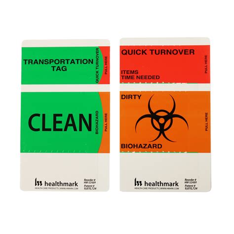 Labeling And Signage Quick Turnover 2 Part Clean Dirty Label