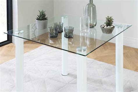 For a glass table cover, you wouldn't really need to choose tempered glass, but it does add an extra layer of safety in case you were to drop something on your table. Small Glass Dining Tables | Furniture Choice