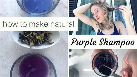 Brand name purple shampoo vs. DIY Purple Shampoo || (actually) NATURAL PURPLE TONER FOR ...