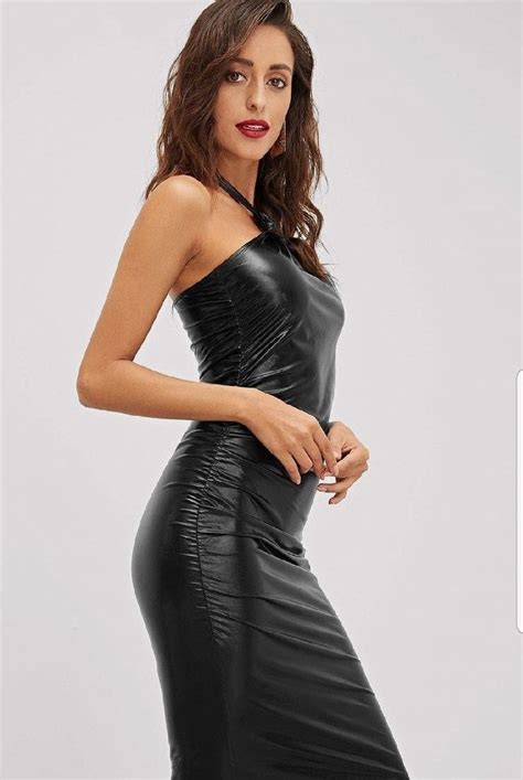 pin on leather dresses