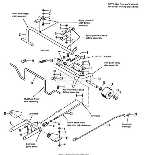 Simplicity 1691148 36 Mower Deck Parts Diagram For 36 Linkage