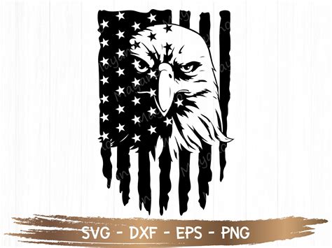 Eagle Through Flag Svg Eagle Svg American Flag Svg Cut File Etsy