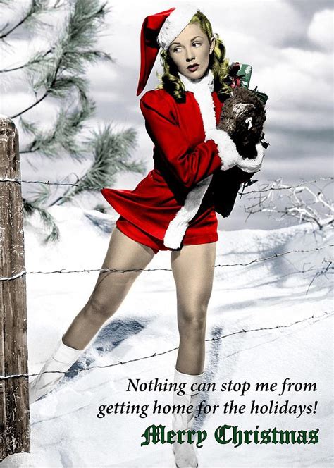 sexy santa s helper christmas greeting card photograph by communique