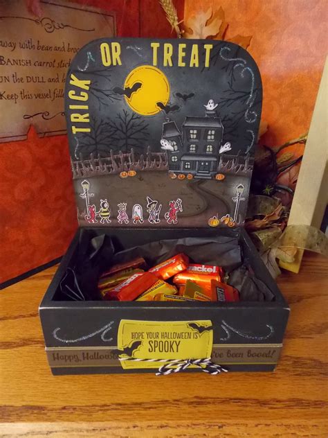 Lauras Card Corner Trick Or Treat Candy Box