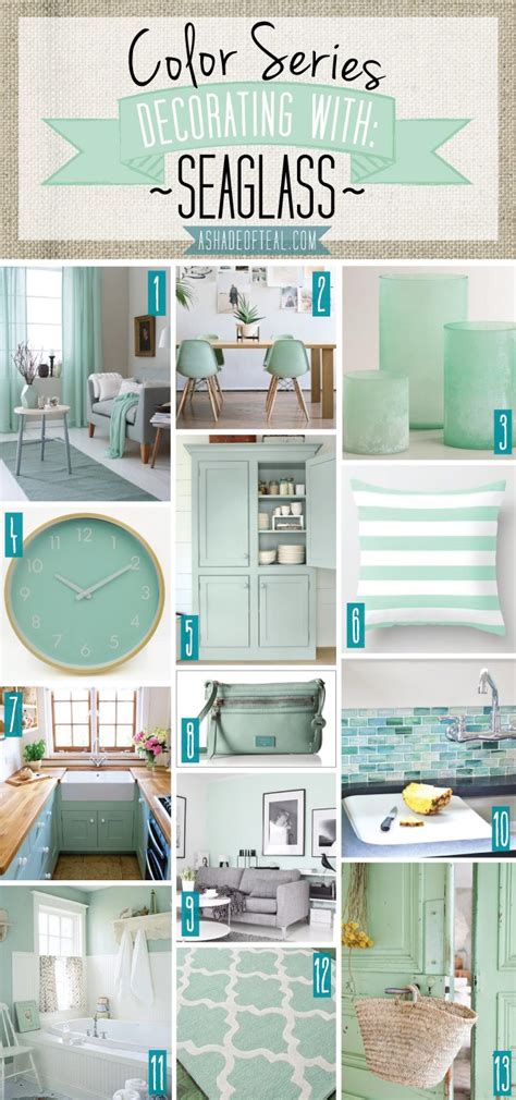 When you choose home decor color combinations, it also occurs. Color Series; Decorating with Seaglass