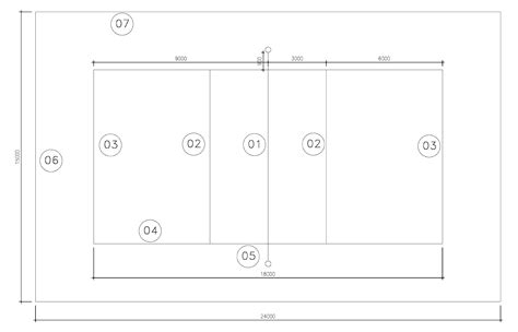 Volleyball Court Layout CAD Drawing - CAD DRAWINGS