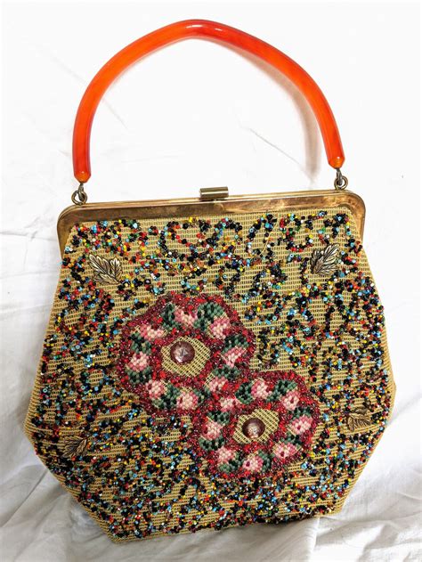 1950s Mid Century Vintage Beaded Purse By Souré Bag New York Etsy