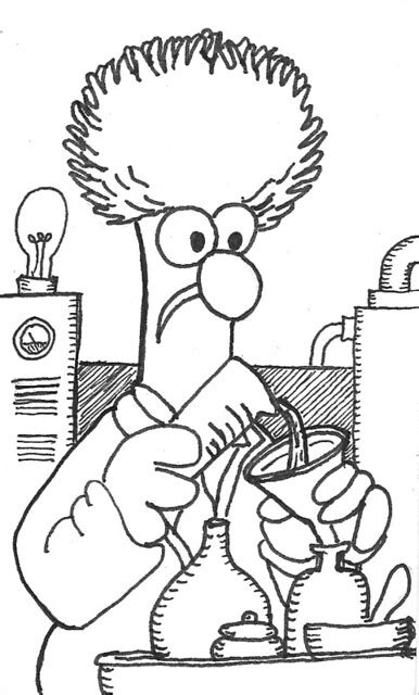Beaker Coloring Page Coloring Pages