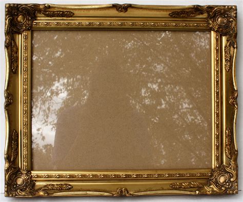 Gold Picture Frame Glass 11x14 Ornate Vintage Baroque Shabby Free