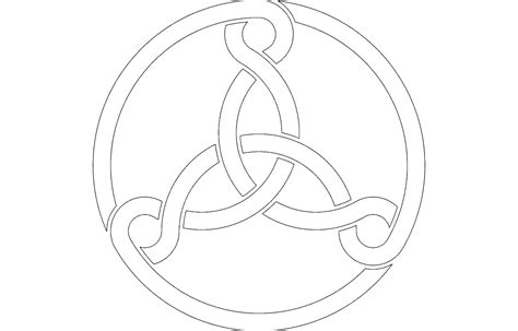 Three Celtic Knots Dxf File Free Download