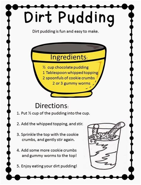 Make Everyday Earth Day Dirt Pudding Procedural Text Soil Activities