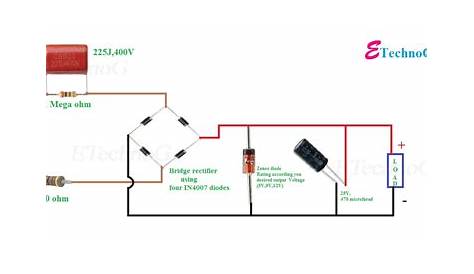 transformerless power supply circuit diagram