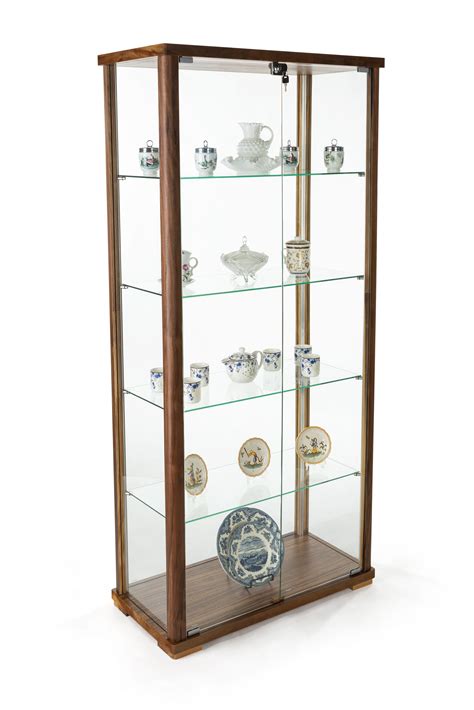 This 4 Shelf Glass Curio Cabinet Is A Contemporary Fixture That Has