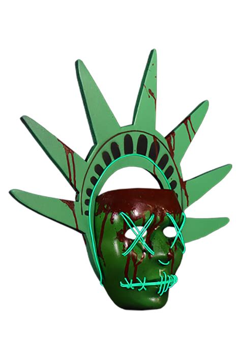Lady Liberty The Purge Light Up Mask