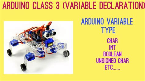 Arduino Class 3 Variable Declaration Youtube