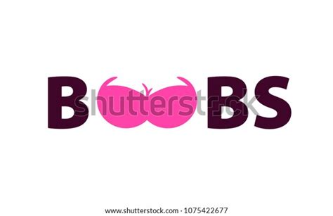 beautiful vector logo female boobs adult vector de stock libre de regalías 1075422677
