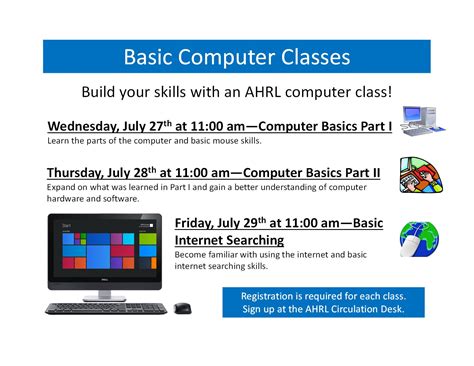 Basic Computer Classes Being Offered At Ahrl Alleghany Highlands