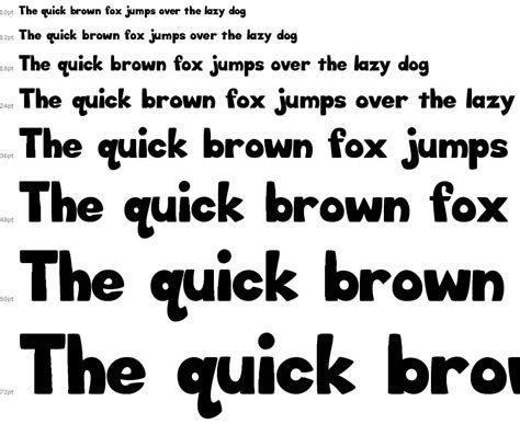 Big Bottom Cartoon Font By Karen B Jones Fontriver