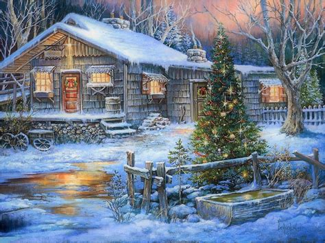A Country Christmas Wallpaper And Background Image 1600x1200