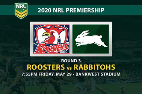Roosters Vs Rabbitohs Betting Tips Nrl 2020 Round 3