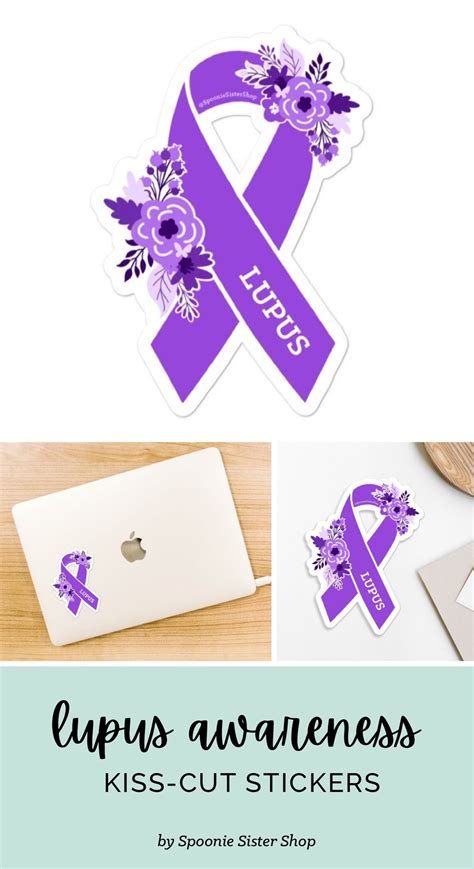 Lupus Awareness Sticker Lupus Stickers Purple Awareness Etsy