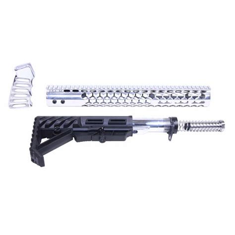 Ar 15 Honeycomb Series Complete Rifle Furniture Set In High Polished