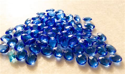 Vintage Faceted Glass Oval Jewels Gems Stones 10mmx8mm Etsy Australia