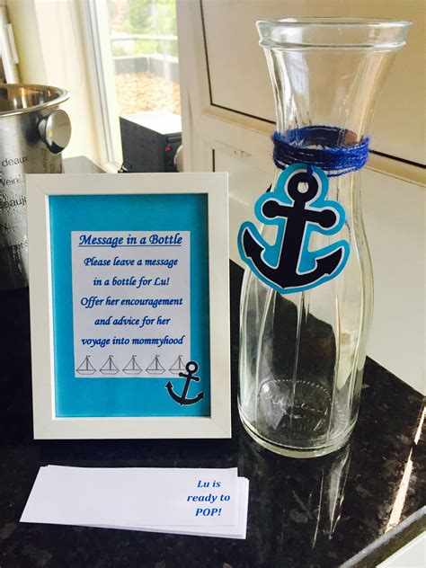 Here's what you'll need 36 thoughts on diy message in a bottle necklace. ''Message in a Bottle'' | Message in a bottle, Nautical baby shower, Baby shower diy