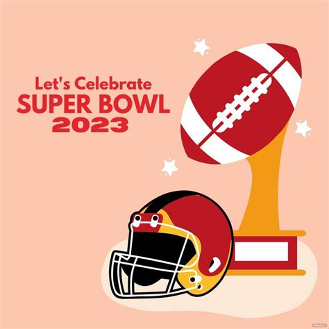 Super Bowl 2023 Celebration Vector In Illustrator Psd Eps Svg Png